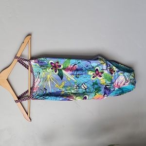 Size 34 Dolfin Uglies Polyester Paint Splatter Competition Swim Suit Size 8/34